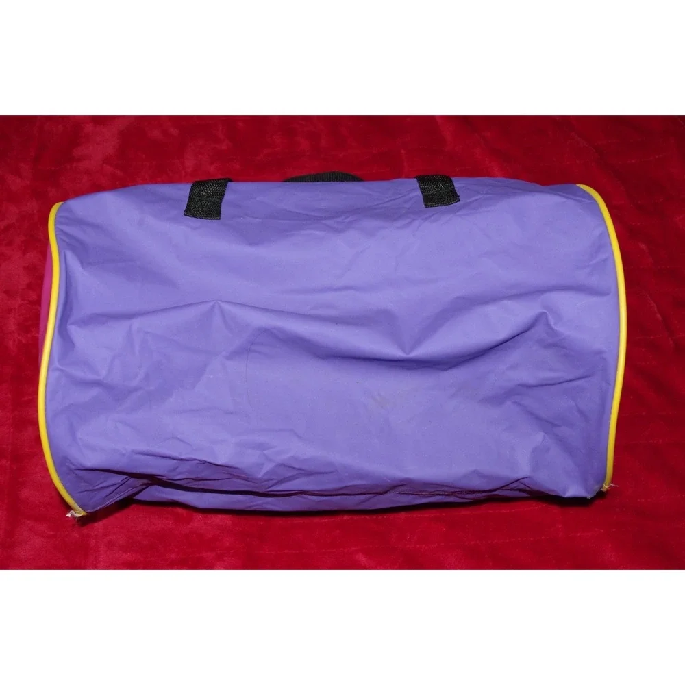 RARE Vtg 90s Girls Soccer Duffel Bag ABC‎ Wide World Sports Purple Pink Graphic
